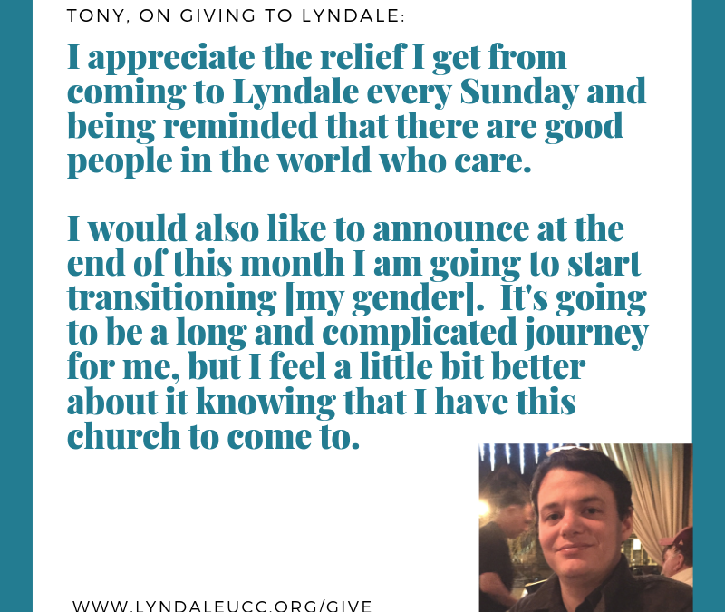 Tony on giving to Lyndale
