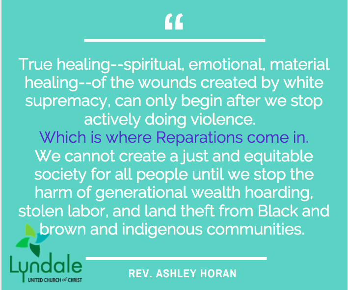 MLK Sunday: Reparations and Healing