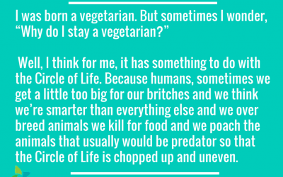 Earth Week: The Spiritual Practice of Vegetarianism