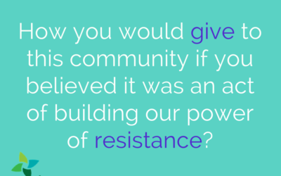 Water from the Rock: Giving as Resistance