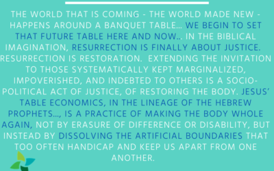 Invited to the table of the disabled God